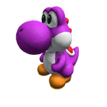 Purple Cute Baby Yoshi Friend