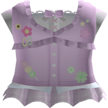 ♡ purple cutecore frilly sticker gyaru dress 