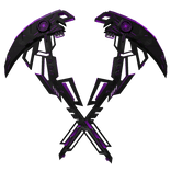 Purple Dark Dual Cyber Scythe (Back)
