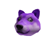 Purple Doge Head
