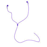 purple earbuds headphones
