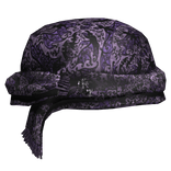 Purple Emo Chrome Keffiyeh Headwrap