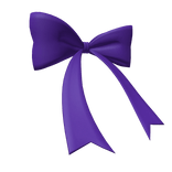 Purple Extra Large Waist Bow