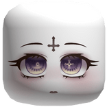 Purple Eyed Vkei Cross Chibi Face