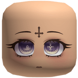 Purple Eyed Vkei Cross Chibi Face