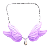 Purple Fairy Wings Necklace