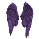 Purple Fallen Angel Resting Wings