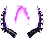 Purple Fire Glowing Horns