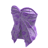 Purple Floral Willow Summer Twisted Tube Top