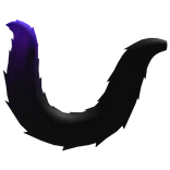 Purple Fluffy Cat Tail