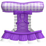Purple Gingham Doll Dress