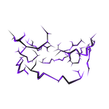 Purple Glitched Lightning Aura Bottom