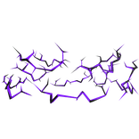 Purple Glitched Lightning Aura Top