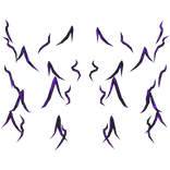 Purple Glitched Spiky Aura Bottom