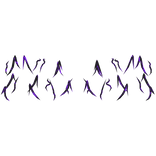 Purple Glitched Spiky Aura Top