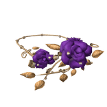[🌹] Purple Gold Enchanted Rose Necklace 1.0