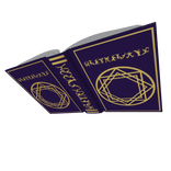 Purple Gold Magic Book