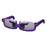 Purple Half-Rim Glasses