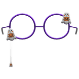purple halloween ghost eyewear