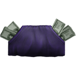Purple Hoodie Front Pocket W/ Money