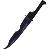 Purple Horror Rusty Goth Great Sword Knife 