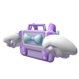 Purple Japanese Kawaii School Bag with Wings