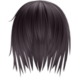 purple Japanese vkei unkept emo hairstyle