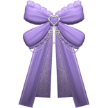 purple jirai kei pastel kawaii front bow ribbon