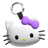 Purple Kitty Keychain