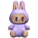 Purple Labubu Monster Plushie Backpack