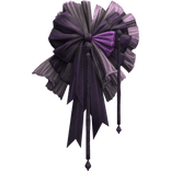 Purple Lace Bow Headpiece