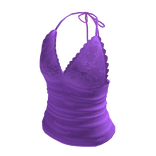 Purple Laced Halter Top