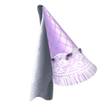 Purple Laced Medieval Princess Hennin