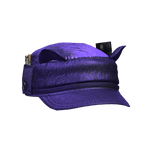 Purple leather beret with lighter