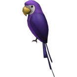 (Purple) Left Shoulder Parrot
