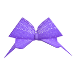 Purple Lined Sparkly Cheer Bow
