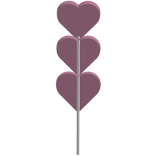 Purple Lollipop Heart Candy