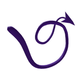 Purple Long Demon Tail