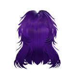 Purple Long Fluffy Wavy Hair