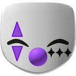 Purple Lovely Cute Clown Mask