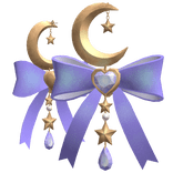 Purple Magical Celestial Earrings (Gold)