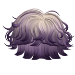 Purple Messy Boy Hair