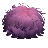 Purple Messy Boy Hair