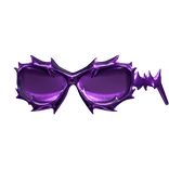 -',ৎ Purple Metal Techno Y2K Reflective Glasses