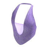 Purple Mixed Animal Print Party Tank Crop Top