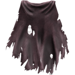 Purple Old Torn Ripped Traveler Cape 
