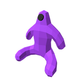 Purple One Eye Teddy Shoulder Pal