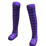 Purple | Leg Warmers Thigh High Socks