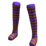 Purple Orange | Leg Warmers Thigh High Socks