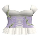 ✿ purple overgrown mori kei fairy corset dress